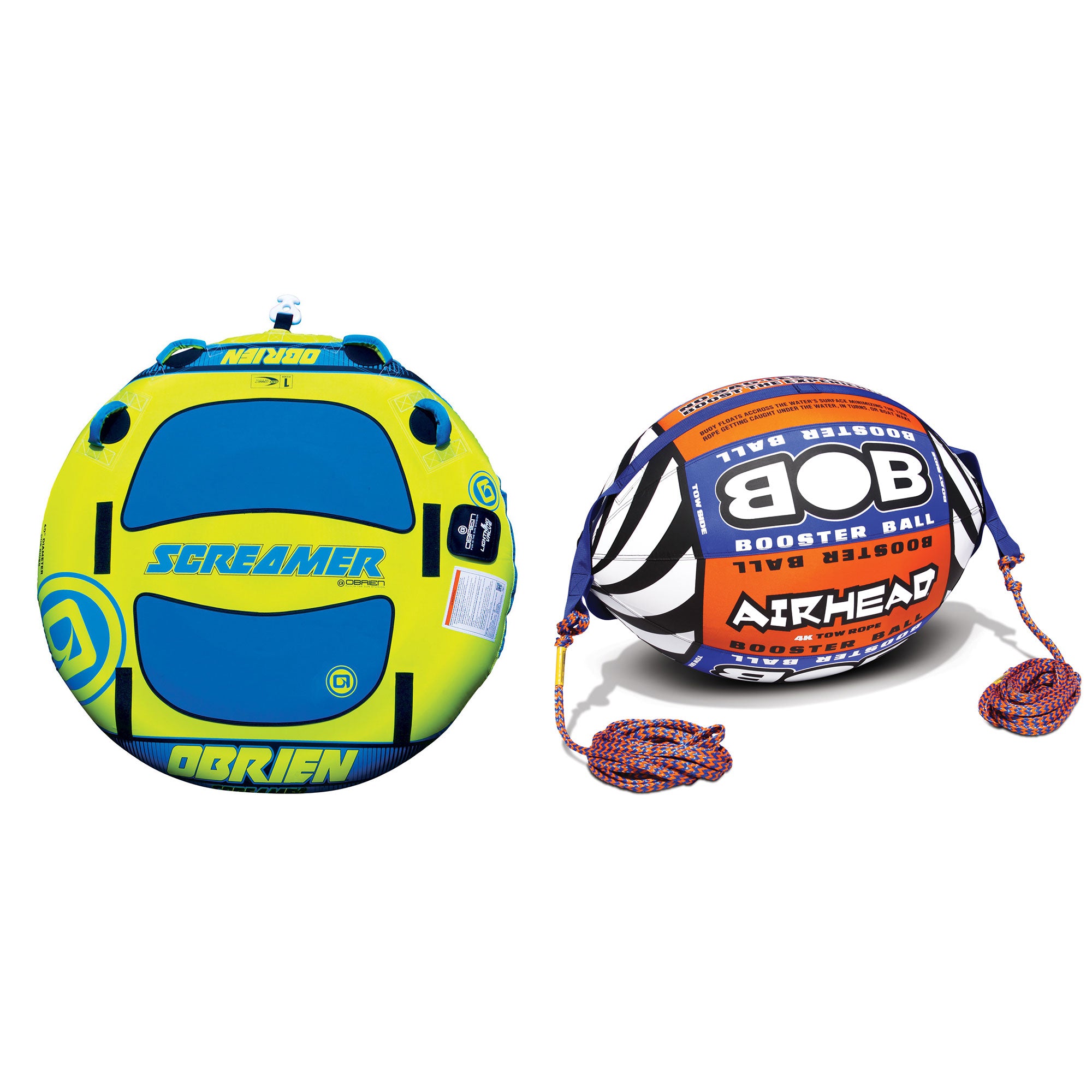 O'Brien Watersports 60 Inch Towable Tube | Tow Rope with Inflatable Booster Ball