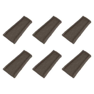 Suncast Outdoor Decorative Rain Gutter Downspout Splash Block, Java (6 Pack)