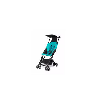 GB 616230017 Pockit Record Collapsible Folding Baby Travel Stroller, Capri Blue