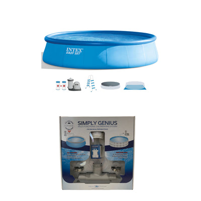 Intex 18' x 48" Inflatable Easy Pool Set w/Pump - AquaFinesse Pool Chlorinator