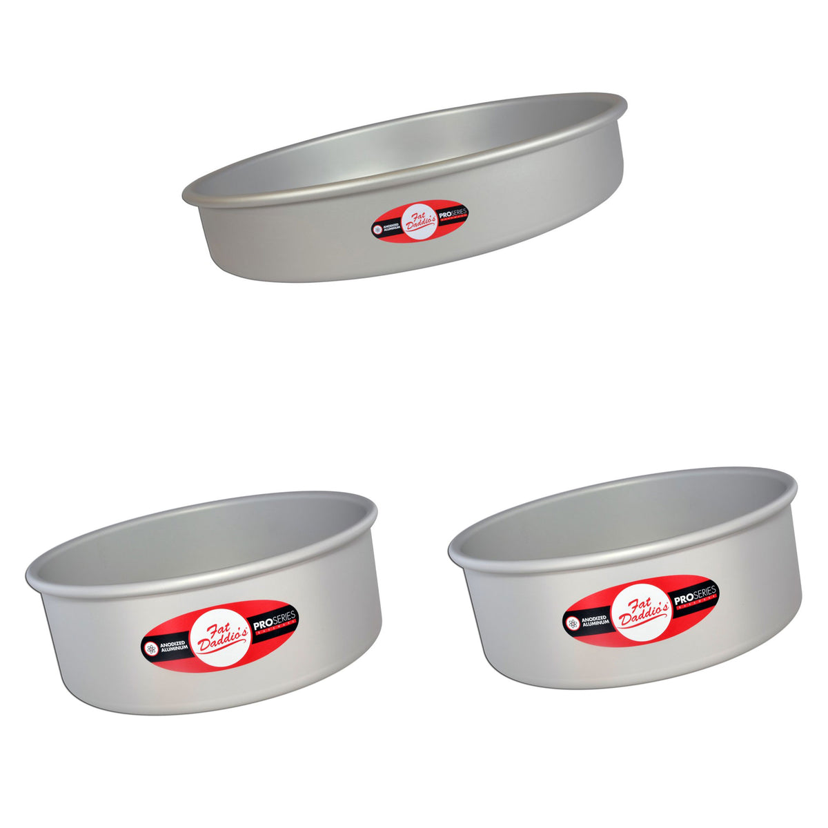 Aluminum Round Pan, 12 x 3" | Aluminum Round Pan, 8 x 3" | Aluminum Pan, 10 x 3"