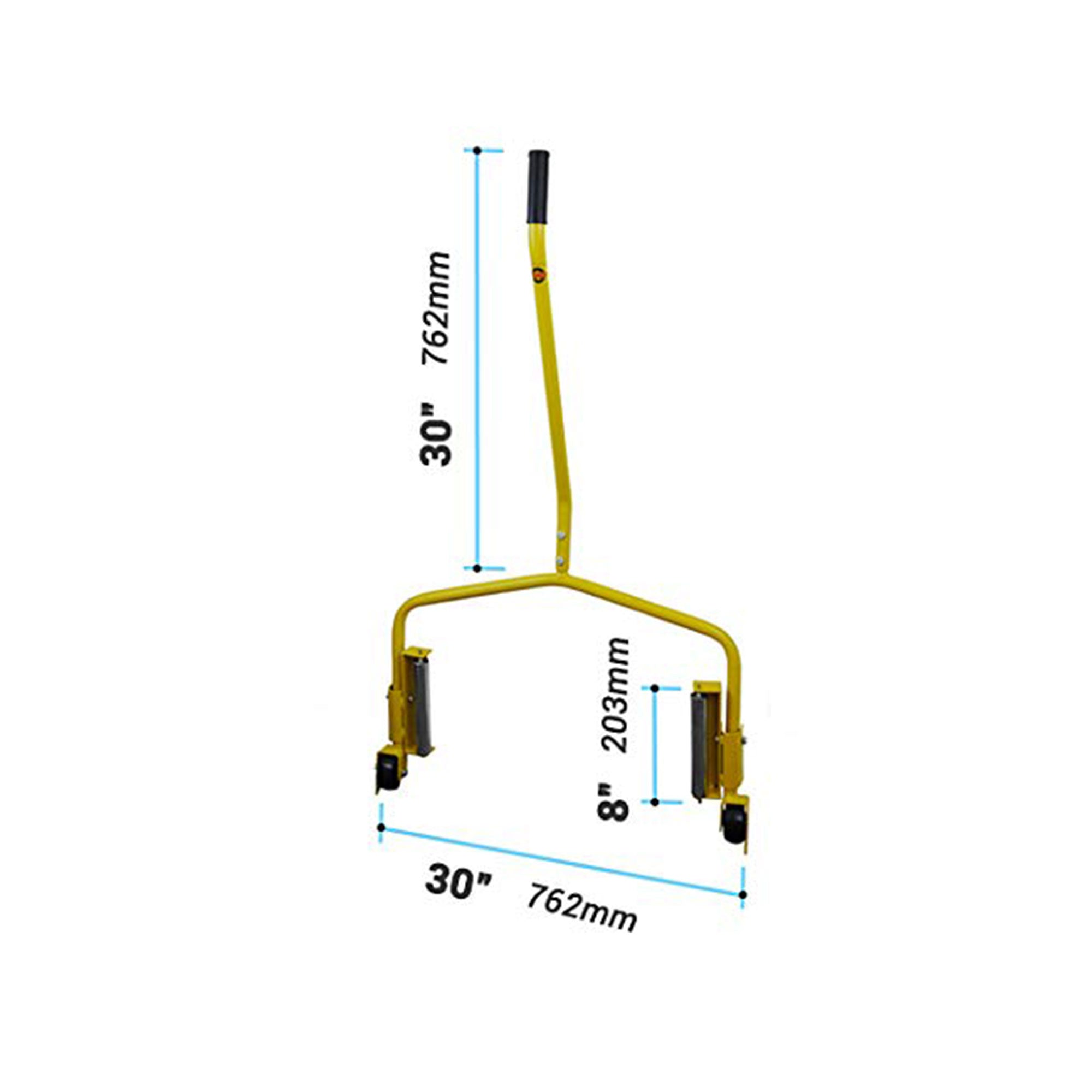 Esco Truck Tire Large Wheel Moving Smooth Roller Dolly, Yellow (Open Box)