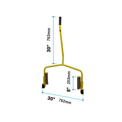 Esco Truck Tire Large Wheel Moving Smooth Roller Dolly, Yellow (Open Box)