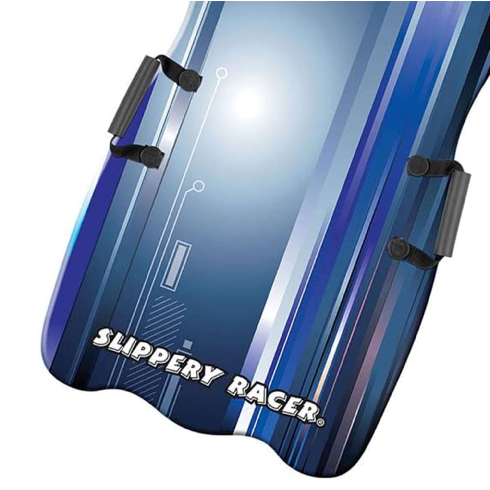 Slippery Racer Downhill Falcon Kids Foam Toboggan Snow Sled, Midnight Hologram - VMInnovations