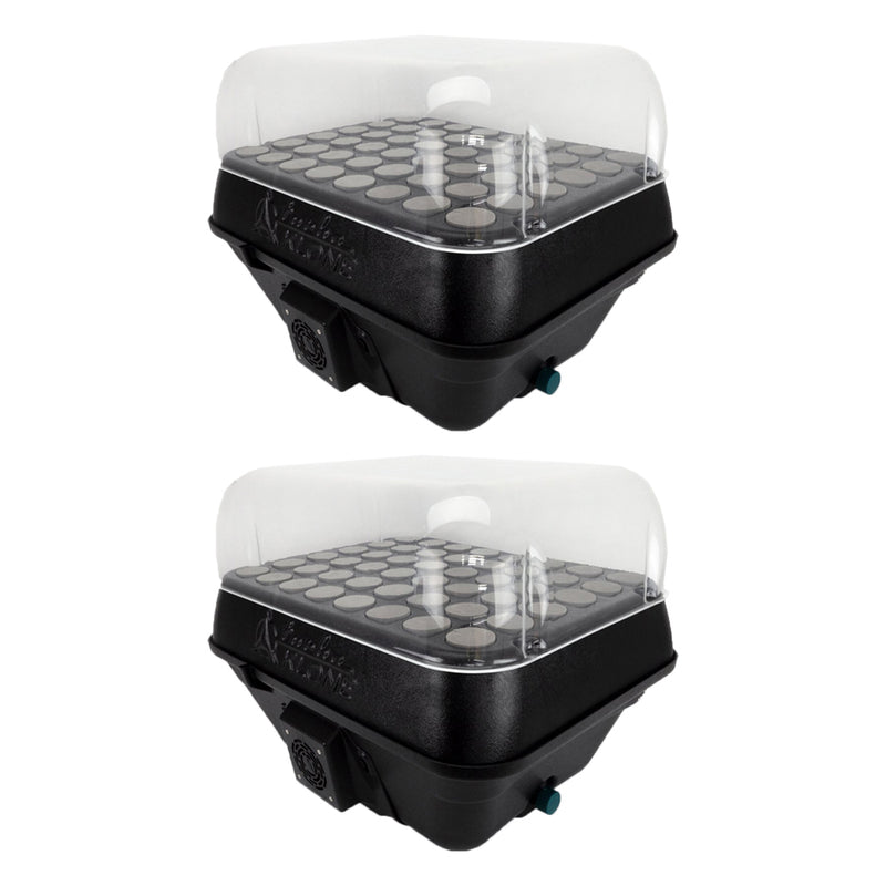 TurboKlone T48D Black Label 48 Plant Cloner with Humidity Dome, Black (2 Pack)