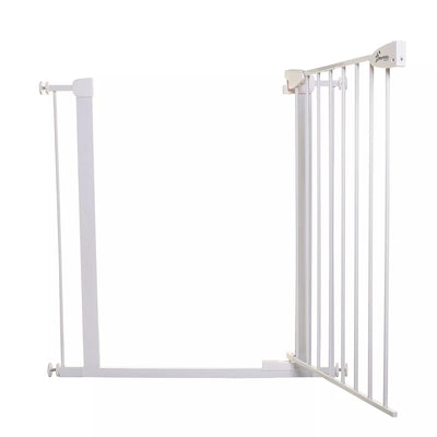 Dreambaby Boston Extra Tall Auto Close Baby Gate with EZY Check Indicator, White - VMInnovations