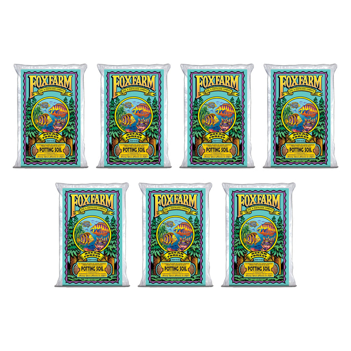 Foxfarm Ocean Forest Garden Potting Soil Bags 6.3-6.8 pH, 1.5 Cubic Feet, 7 Pack