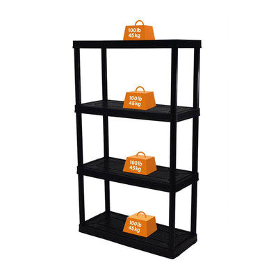 Gracious Living 4 Shelf Tier (2 Pack), Life Story Storage Box, 20 Gal (14 Pack) - VMInnovations