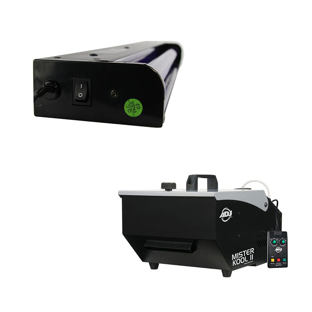 ADJ Mister Kool II Fog Machine & 24 Inch 20 Watt Black Light Tube w/ Fixture