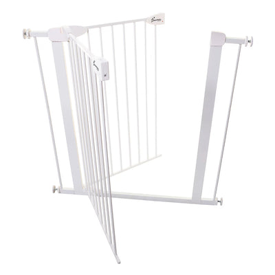 Dreambaby Boston Extra Tall Auto Close Baby Gate with EZY Check Indicator, White - VMInnovations