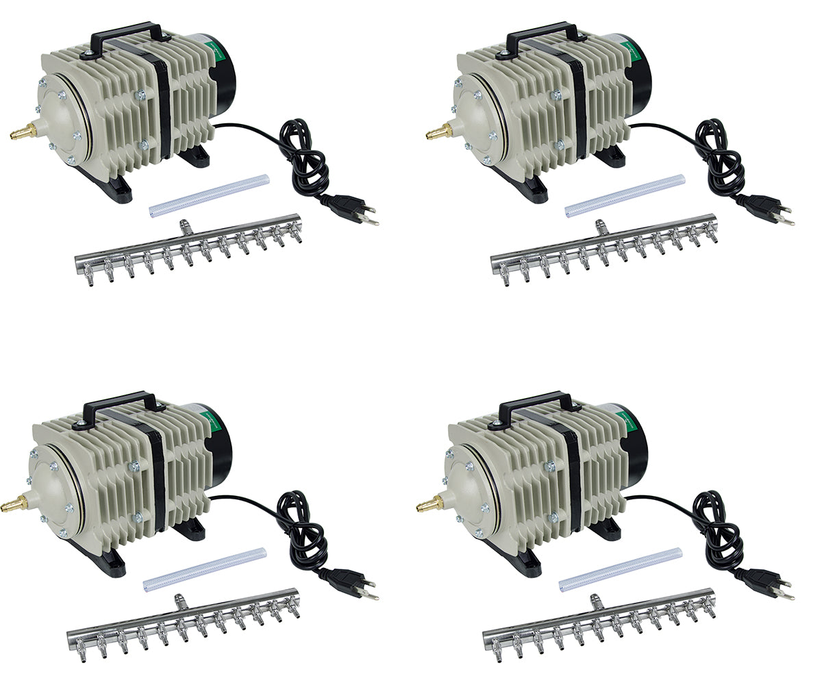 Hydrofarm AAPA110L Active Aqua 1750 GPH Commercial Hydroponics Air Pump (4 Pack) - VMInnovations