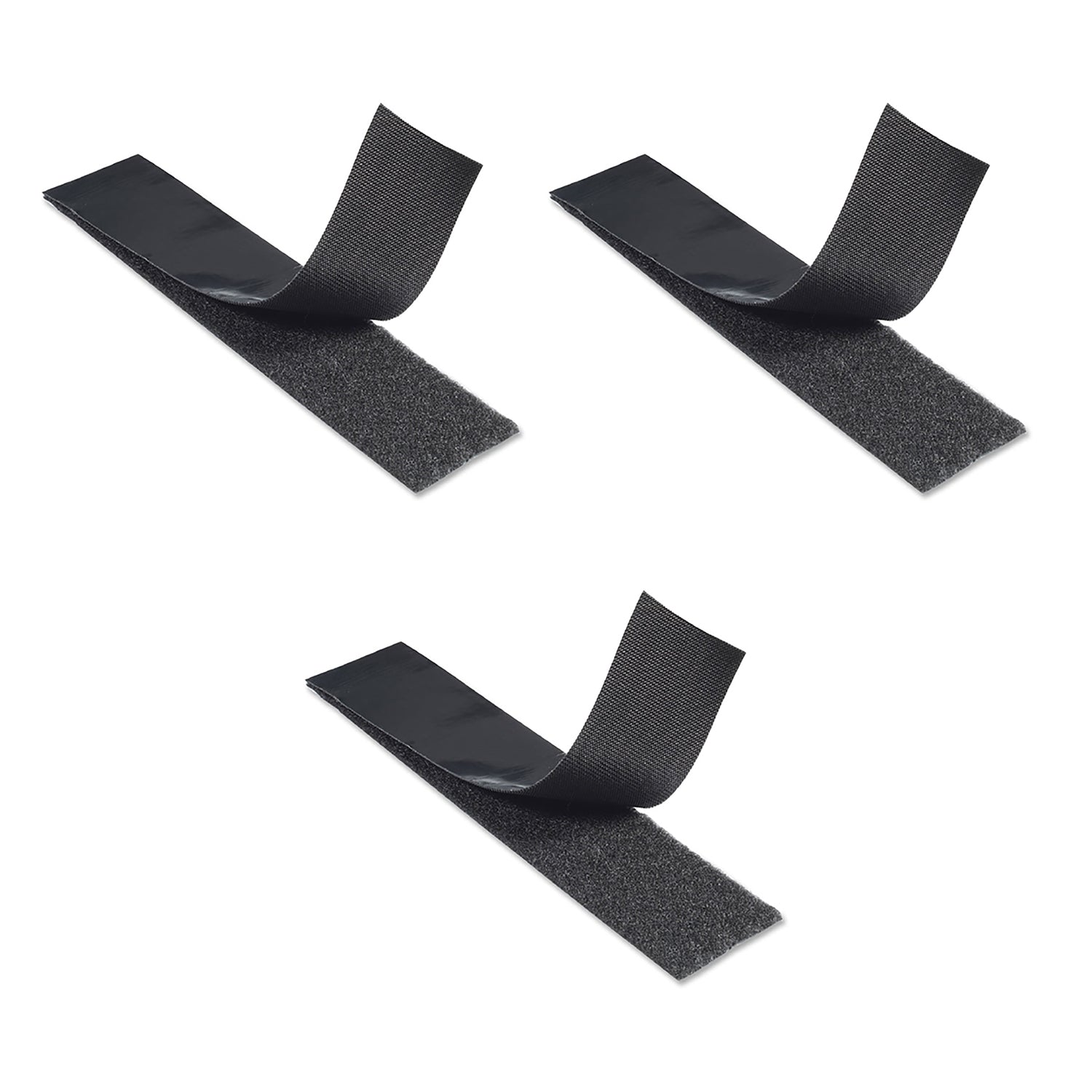 Velcro 15ft x 2in Industrial Strength Hook and Loop Fastener, Black (3 Pack)