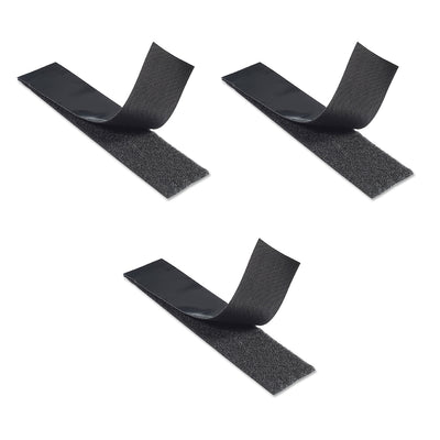 Velcro 15ft x 2in Industrial Strength Hook and Loop Fastener, Black (3 Pack)