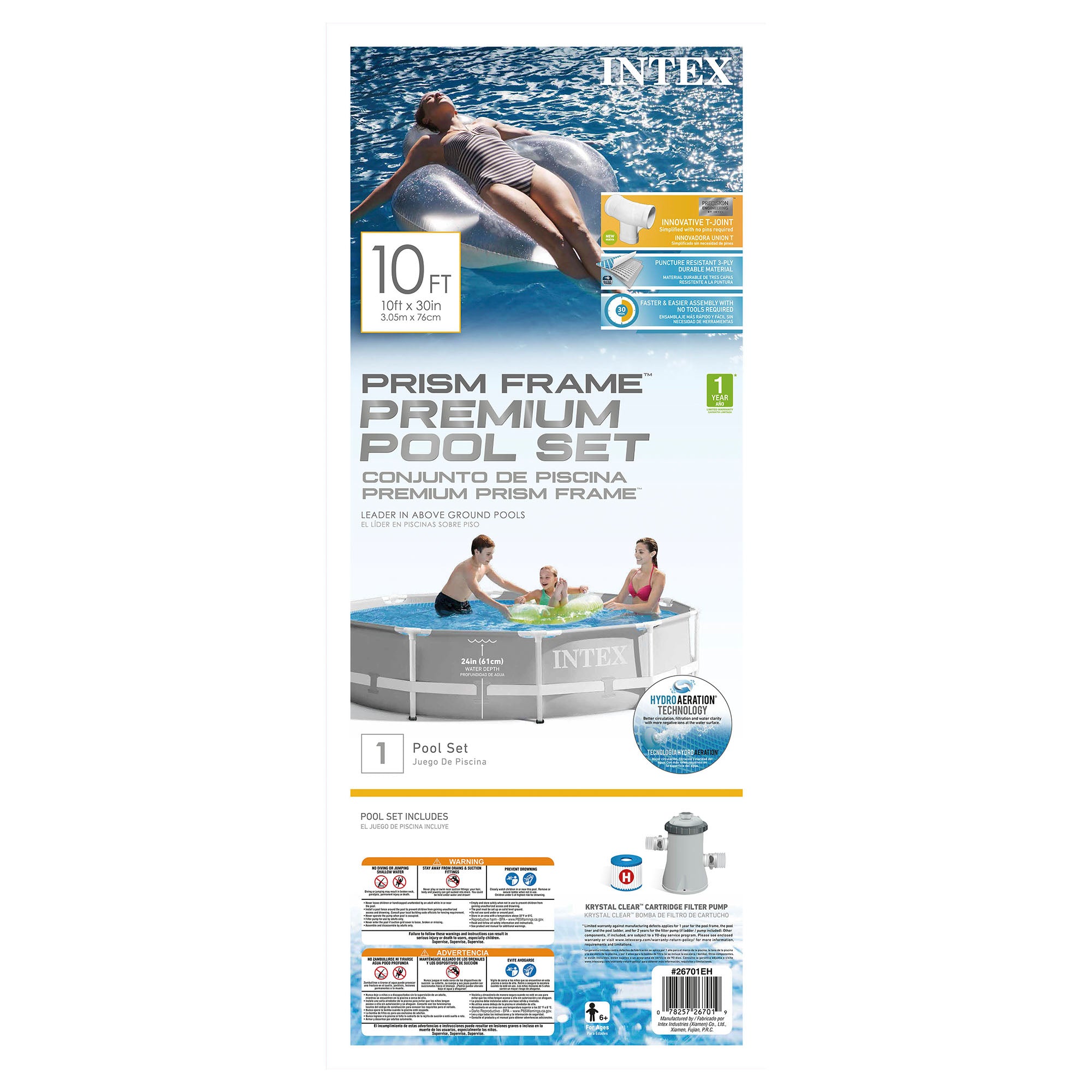 Intex Prism Frame Above Ground Swimming Pool with 330 GPH Filter Pump (2 Pack)