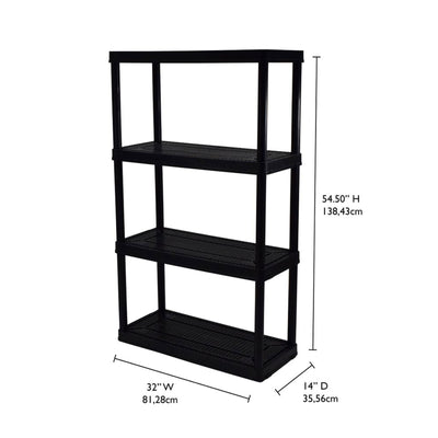 Gracious Living 4 Shelf Tier (2 Pack), Life Story Storage Box, 20 Gal (14 Pack)