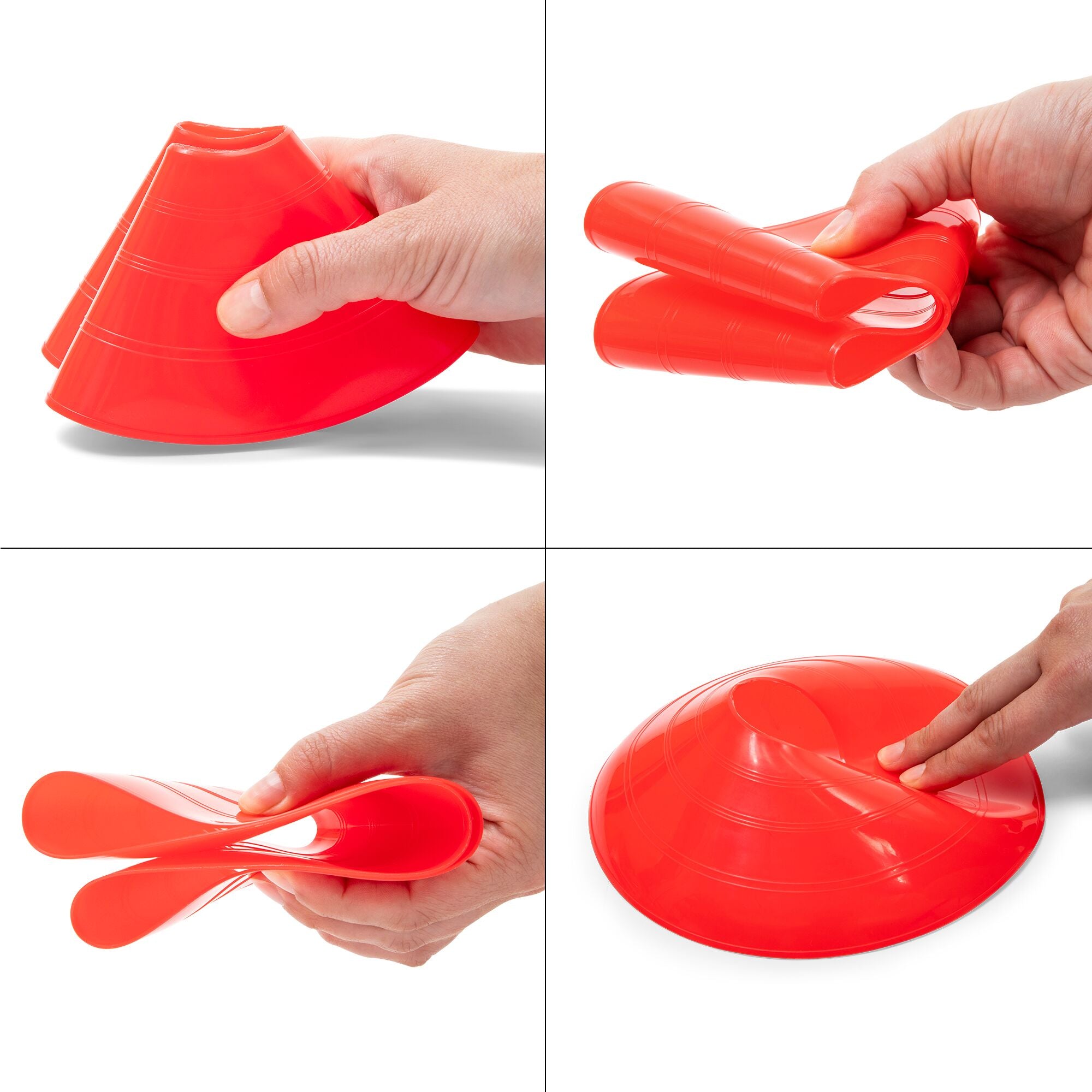 Training Equipment Soft Plastic Disc Cone Set with Mesh Carrying Bag (Open Box)