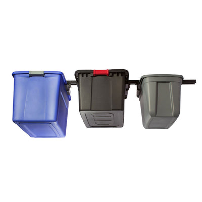 Up-Rite 10 Foot Adjustable Overhead Garage Ceiling Storage Tote Organizer Rack - VMInnovations