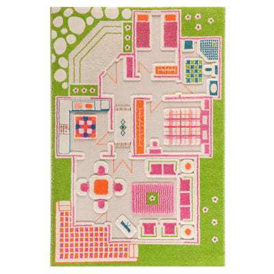 IVI 3D Play Carpets 59 x 39 Inch Play House Educational Toddler Mat Rug, Medium - VMInnovations