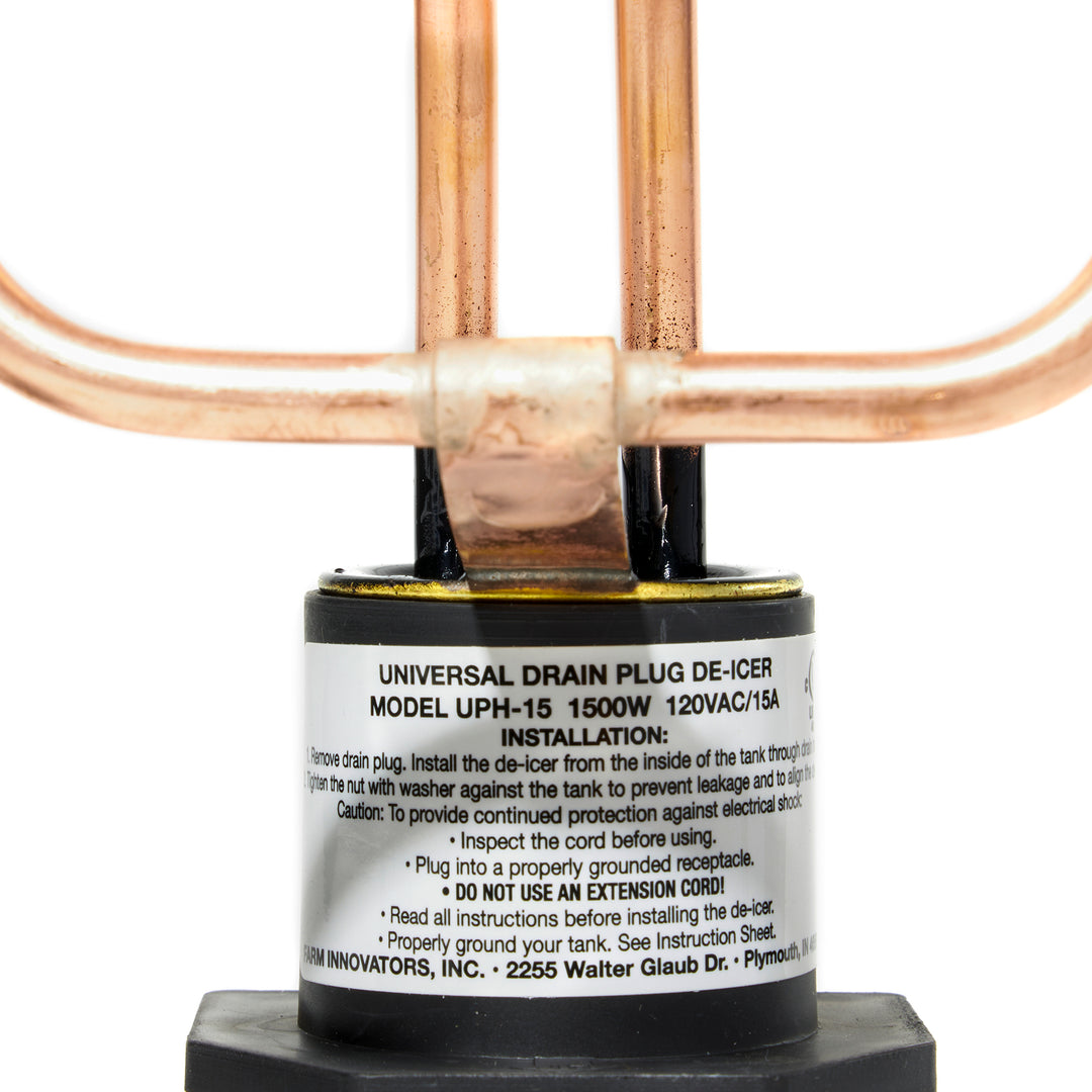 Farm Innovators UPH-15 Livestock Water Tank 1500W Drain Plug De-Icer (Used) - VMInnovations