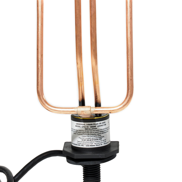 Farm Innovators UPH-15 Universal Water Tank 1500W Drain Plug De-Icer (Open Box)