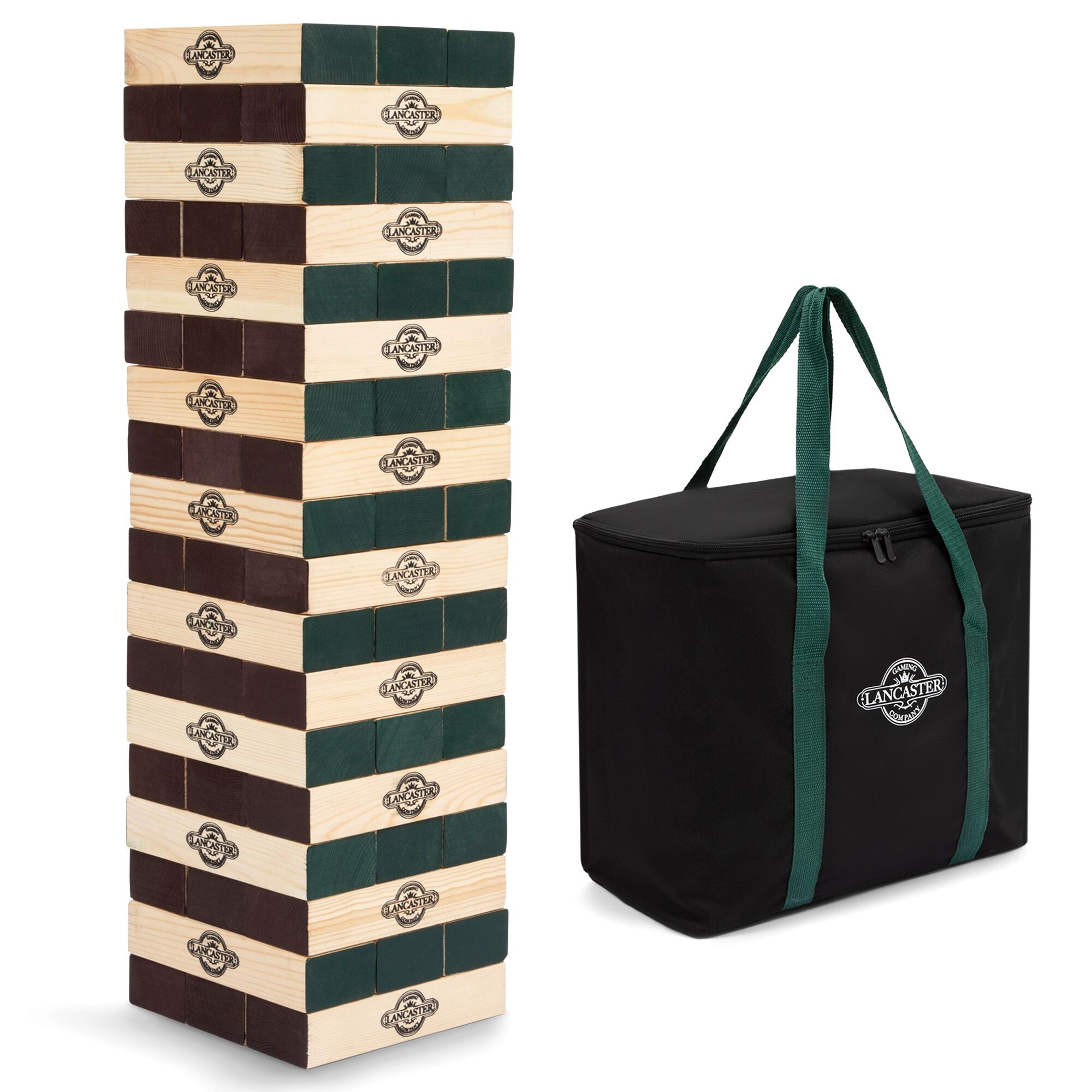 Lancaster Gaming Company 4 In A Row Wooden Game Set & Giant Tumbling Tower Set - VMInnovations