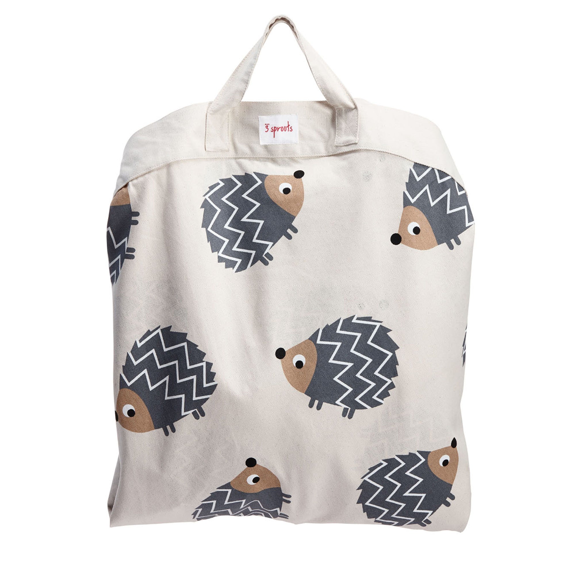 3 Sprouts Diaper Caddy & Convertible Toy Storage Bag/Play Mat, Hedgehog Design