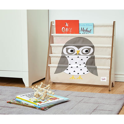 3 Sprouts Child's Cube Toy Bin, Laundry Basket, & Shelf Organizer Bookcase, Owl