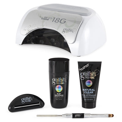 Gelish Harmony 18G LED Curing Lamp + PolyGel Professional Enhancement Trial Kit - VMInnovations