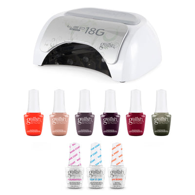 Gelish Complete Manicure Kit w/ 18G Curing Light, Terrific Trio & Rendezvous Set - VMInnovations