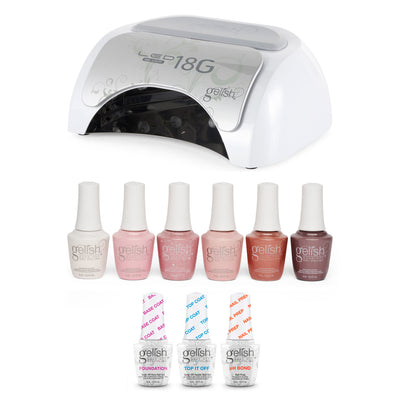 Gelish Manicure Kit w/ 18G LED Curing Light, Terrific Trio & Pretty in Pink, 6 - VMInnovations