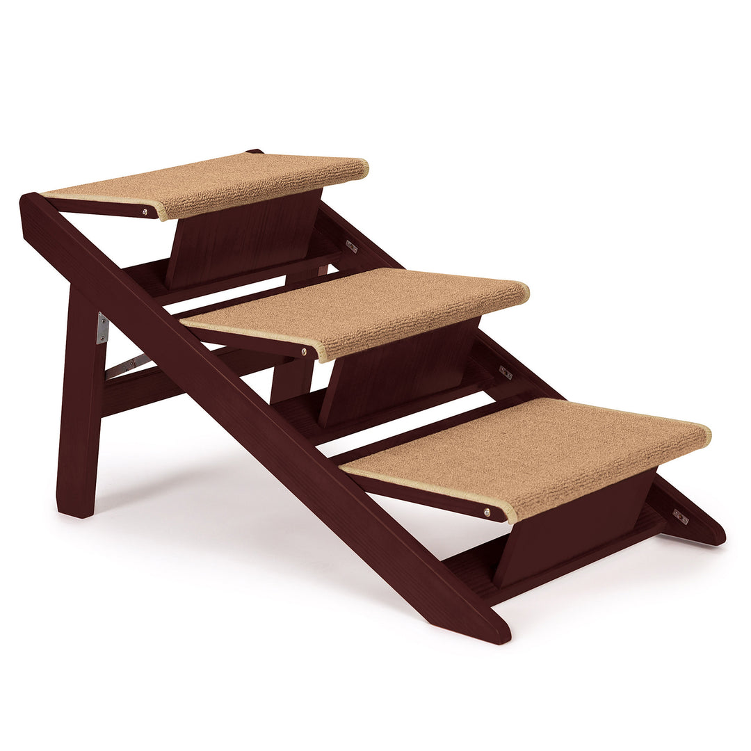 Pet Studio Dog Ramp with 3 Non Slip Steps and Durable Pine Frame (Open Box) - VMInnovations