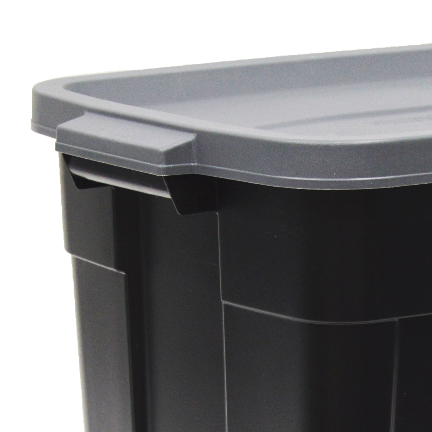 Rubbermaid Roughneck 18 Gal Storage Container Organizer, Black & Gray (6 Pack) - VMInnovations