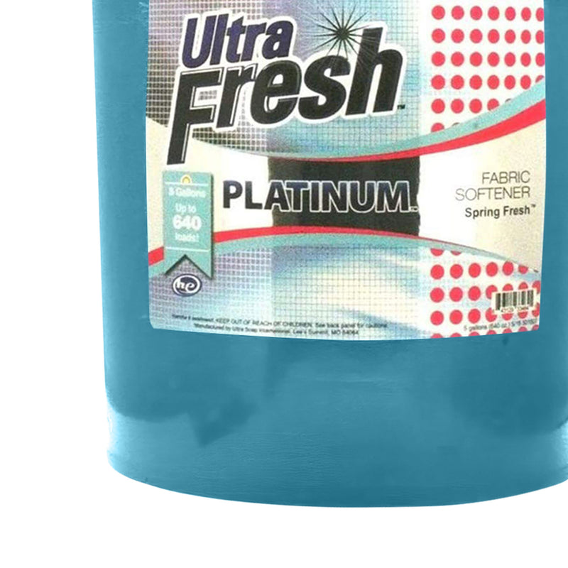 Ultra Fresh Platinum 5 Gal Spring Fresh Fabric Softener Up to 640 Loads w/Pump