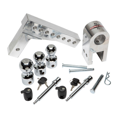 Uriah Products Adjustable Aluminum Hitch Mount 8 Inch Rise and Drop (Used) - VMInnovations