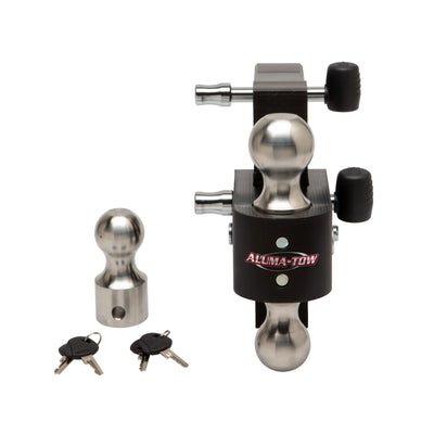 Aluma-Tow UT623800 Ultra Adjustable SS Aluminum Ball Mount Kit for 2" Receivers - VMInnovations