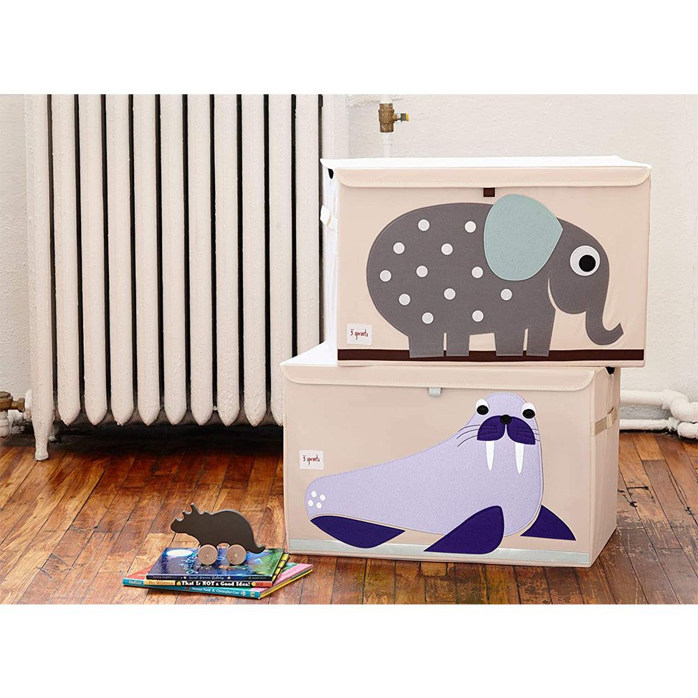 3 Sprouts Penguin Cube Bin, Polar Bear Laundry Basket, & Walrus Rectangle Bin