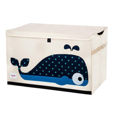 3 Sprouts Toy Chest Storage Bin, Whale Print & Storage Bin Basket, Shark Print