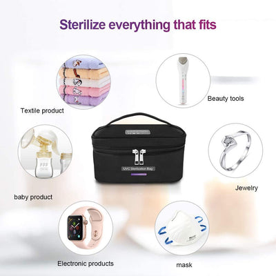 UVILIZER Bag Portable UV Light Sanitizer and Sterilizing Disinfecting Container
