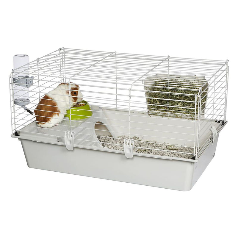 Ferplast Cavie Guinea Pig Cage w/ Water Bottle, Food Dish & Hide-Out (For Parts)