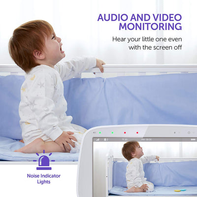 VAVA Video Baby Monitor with 5-Inch 720P Handheld Screen and 2-Way Audio, White