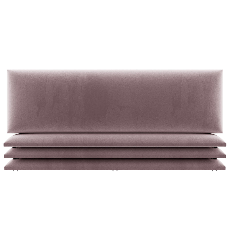 Vant 39 x 11.5" Floating Décor Wall Panels, Dusty Rose (4 Pack) (Open Box)