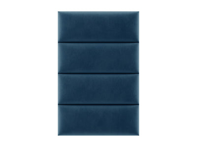 Vant 30 x 11.5 Inch Floating Upholstered Decor Wall Panel, Peacock Blue (4 Pack)