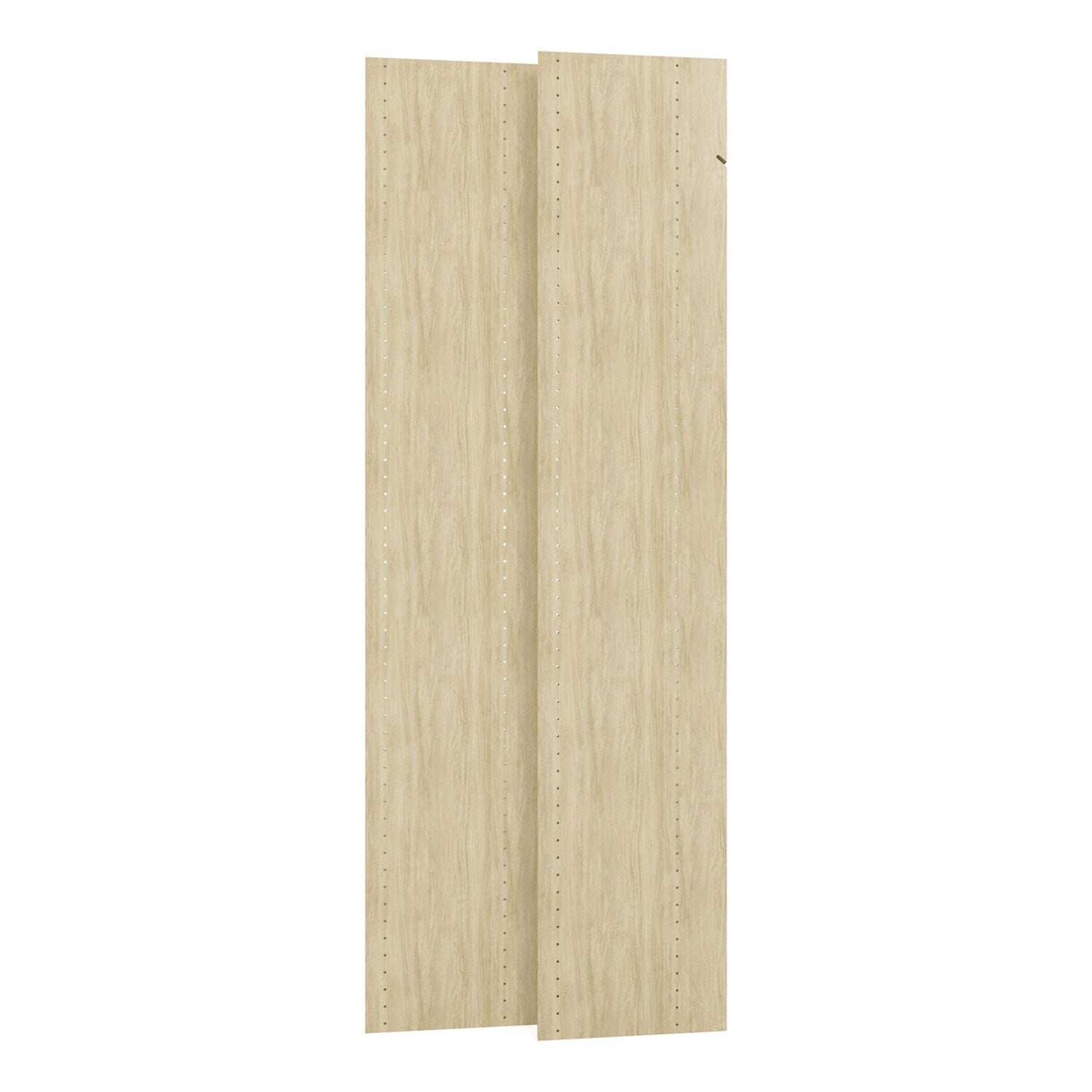 Easy Track Vertical 72 Inch Panels for Added Closet Organization, Honey (2 Pack)