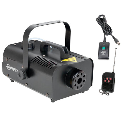 American DJ VF1000 1000W 1 Liter Mobile Smoke Fog Machine with Remotes (4 Pack)