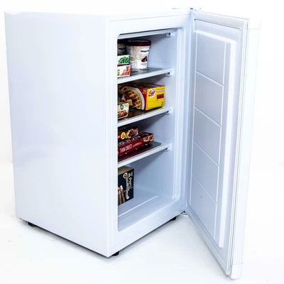 Avanti 2.8 Cubic Foot 3 Shelf 110V Compact Vertical Freezer, White (Open Box)