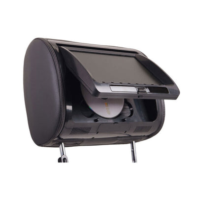 Soundstream Headrest with 9 In LCD Screen & Power Acoustik DVD Receiver, Black