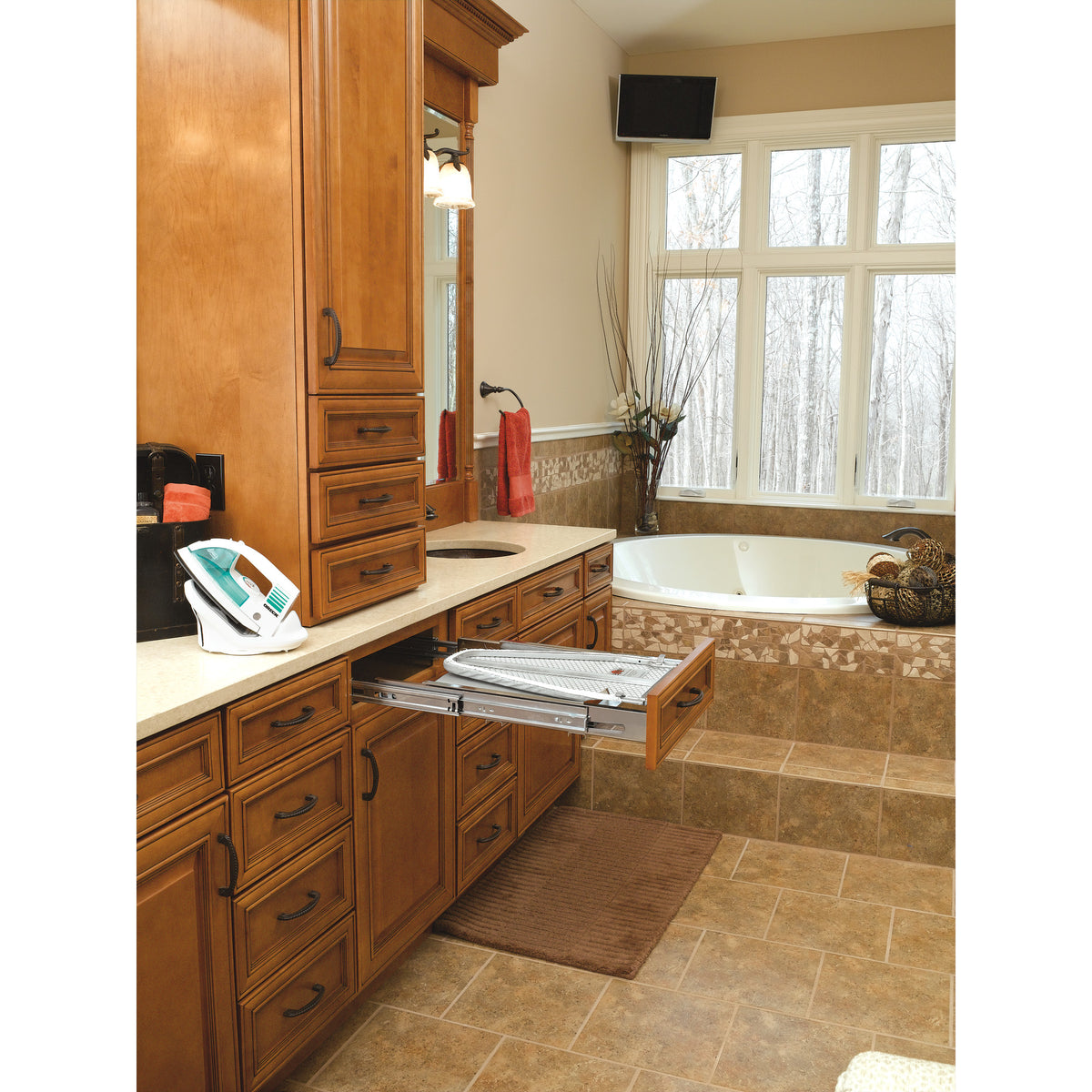 Rev-A-Shelf VIB-20CR Vanity Cabinet Drawer Pullout Ironing Board (Open Box)