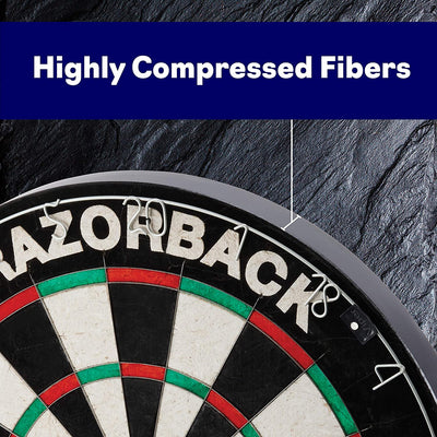 VIPER 42-6006 Official Competition Razorback Bristle Steel Tip Sisal Dart Board