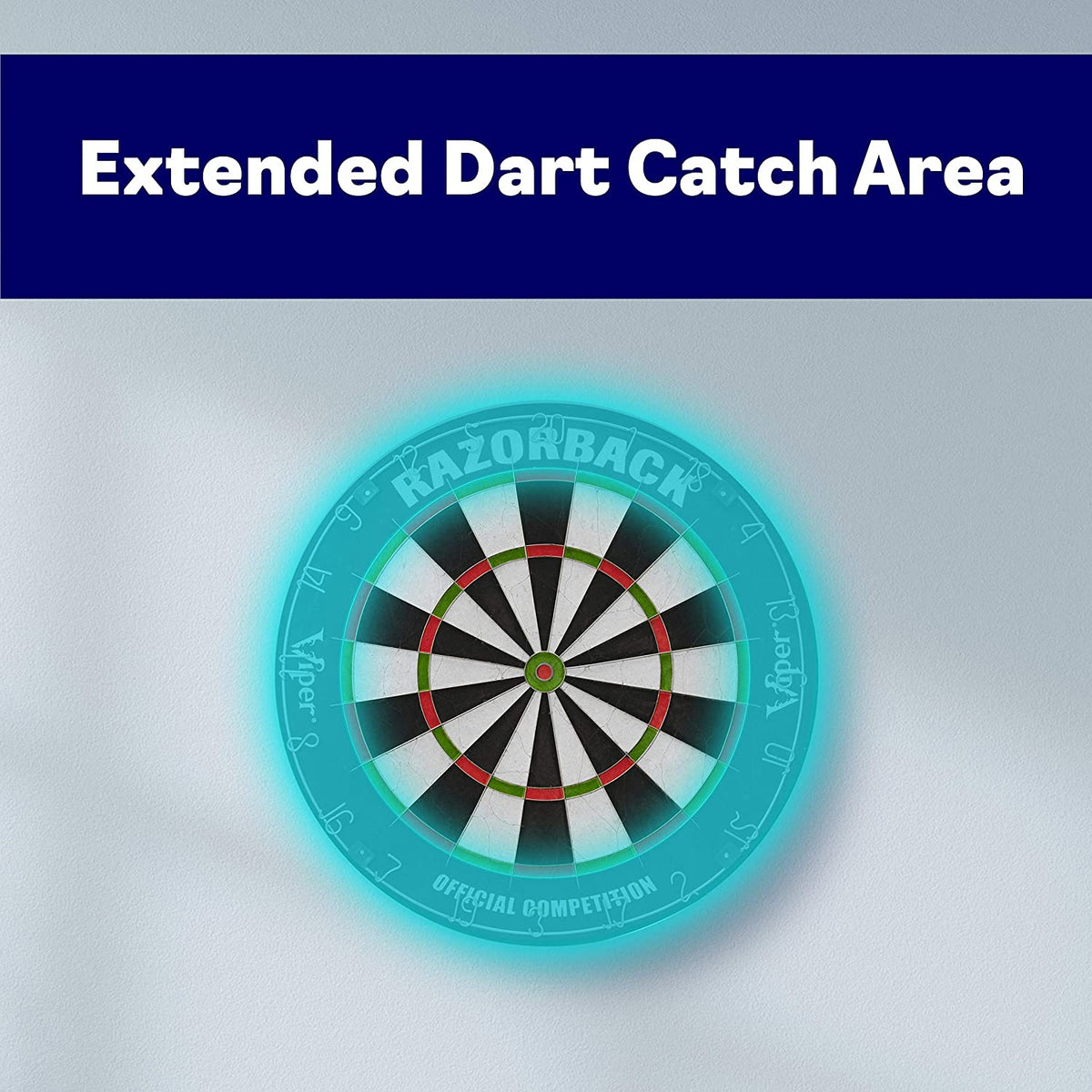 VIPER 42-6006 Official Competition Razorback Bristle Steel Tip Sisal Dart Board