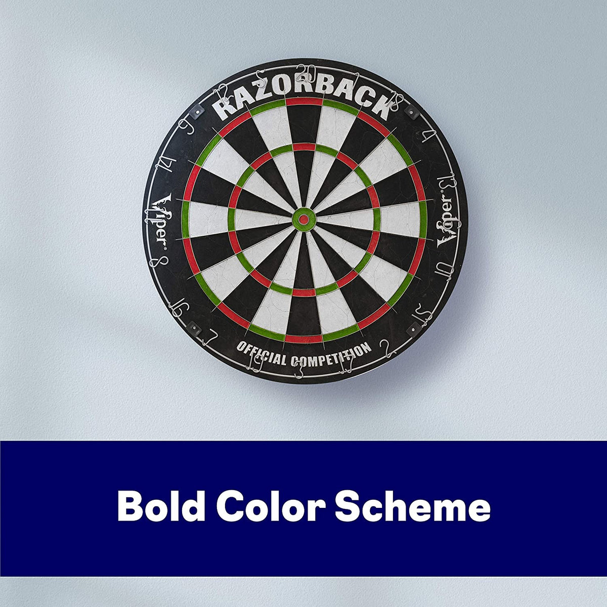 VIPER 42-6006 Official Competition Razorback Bristle Steel Tip Sisal Dart Board